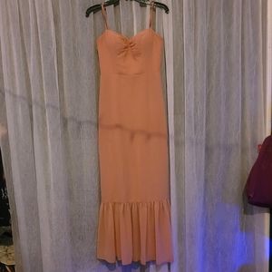 champagne rose bridesmaids dress